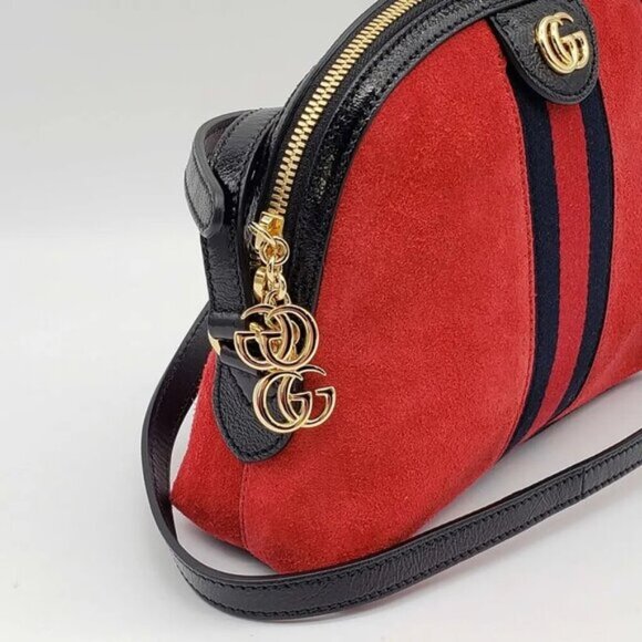 Brand New Gucci GG Ophidia GG Suede Leather Shoulder Bag 900-022522 - Picture 4 of 11